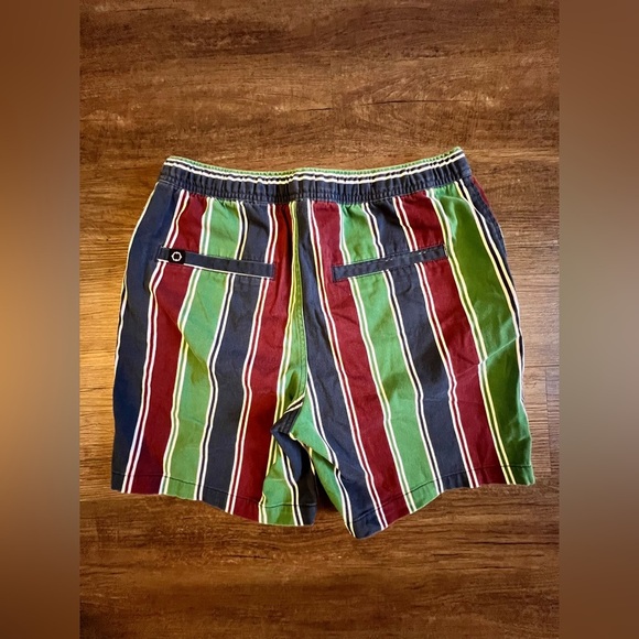 Empyre Everyday Shorts Sz Medium Striped All Over Print 7" In Short Length‎ i38 - Picture 2 of 9